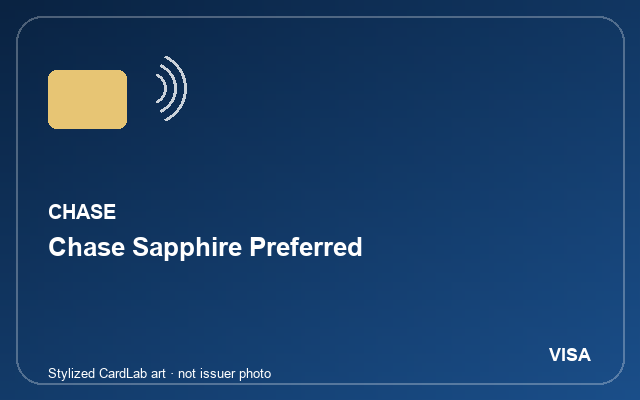 Stylized Chase Sapphire Preferred card art