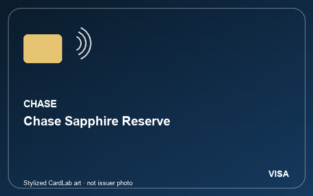 Stylized Chase Sapphire Reserve card art