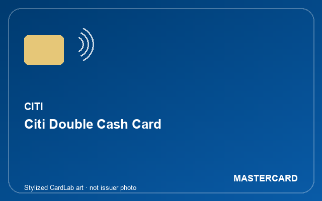 Stylized Citi Double Cash card art
